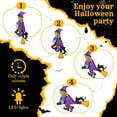 thumbnail image 6 of Ktaxon 3.9' Halloween Inflatables Outdoor Halloween Decoration with LED Lights 3pcs Blow up Hanging Witch, 6 of 8
