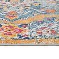 thumbnail image 5 of Luxee Designs Alexandria Bordered Pattern 7x7 Round Area Rug for Living Room Indoor Boho Rugs - Gray/Gold, 5 of 7