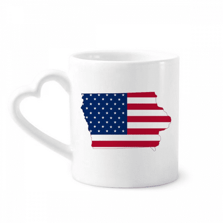 

Iowa Mug Coffee Cerac Drinkware Glass Heart Cup