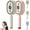 Pink+cream, variant on Electric Steam Hair Brush,Rechargeable Anti‑Static Straightener,Portable Detangling,Nano Mist,Frizz Control (Purple)