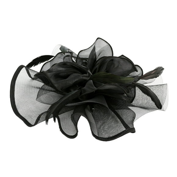 Diadema Fascinator con Velo Zulema para Mujer Negro