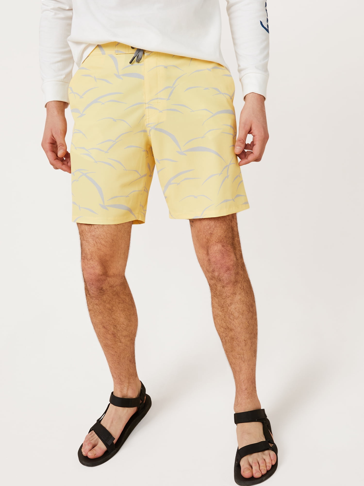 Free Assembly Men's Polyester Spandex Board Shorts (Swim)