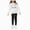 H154-White, variant on Baby Girl Fall Winter Clothes Toddler Outfit Long Sleeve Graphic Tee and Pants 2pcs Clothing Sets(White,5-6 Y)