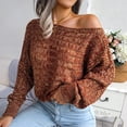 thumbnail image 4 of Women Casual Top, Women Autumn Winter Long Sleeved Top Loose Polyester Machine Washable For Shopping ANGGREK DJ1711, 4 of 7
