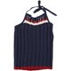 thumbnail image 1 of Aeropostale Womens Crochet Halter Top Shirt, Azul, Small Aeropostale Cabestro, 1 of 1