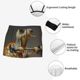thumbnail image 3 of Fuzoiu Surreal Weightlifting Snail Print Men's Ultra Breathable Underwear,No Riding Up Boxer Briefs with ComfortFlexible Waistband-X-Large, 3 of 5