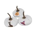 thumbnail image 2 of Calabazas de terciopelo Strade Fareast Limited 3 calabazas artificiales decorativas rústicas 15 cm, 2 of 8