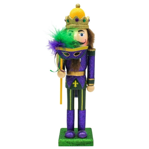 Santa's Workshop 14" Mardi Gras King Nutcracker