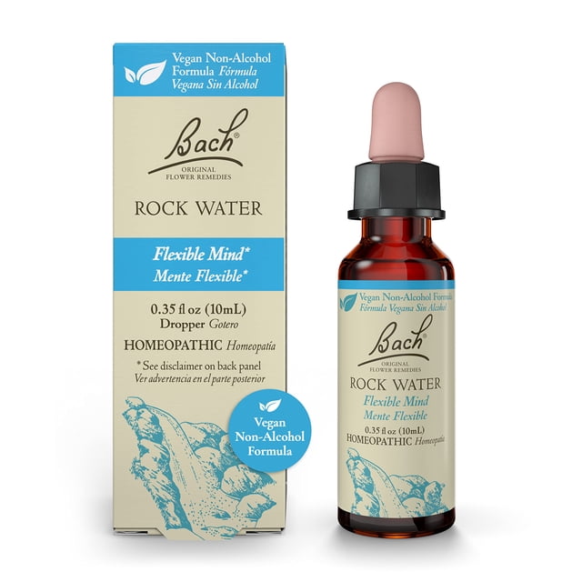 Agua de roca original de Bach de Flower Remedies, 10 ml, sin alcohol
