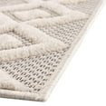 thumbnail image 6 of Unique Loom Outdoor Trellis Textured Collection Area Rug - Osage (2' x 6' Runner Ivory), 6 of 8