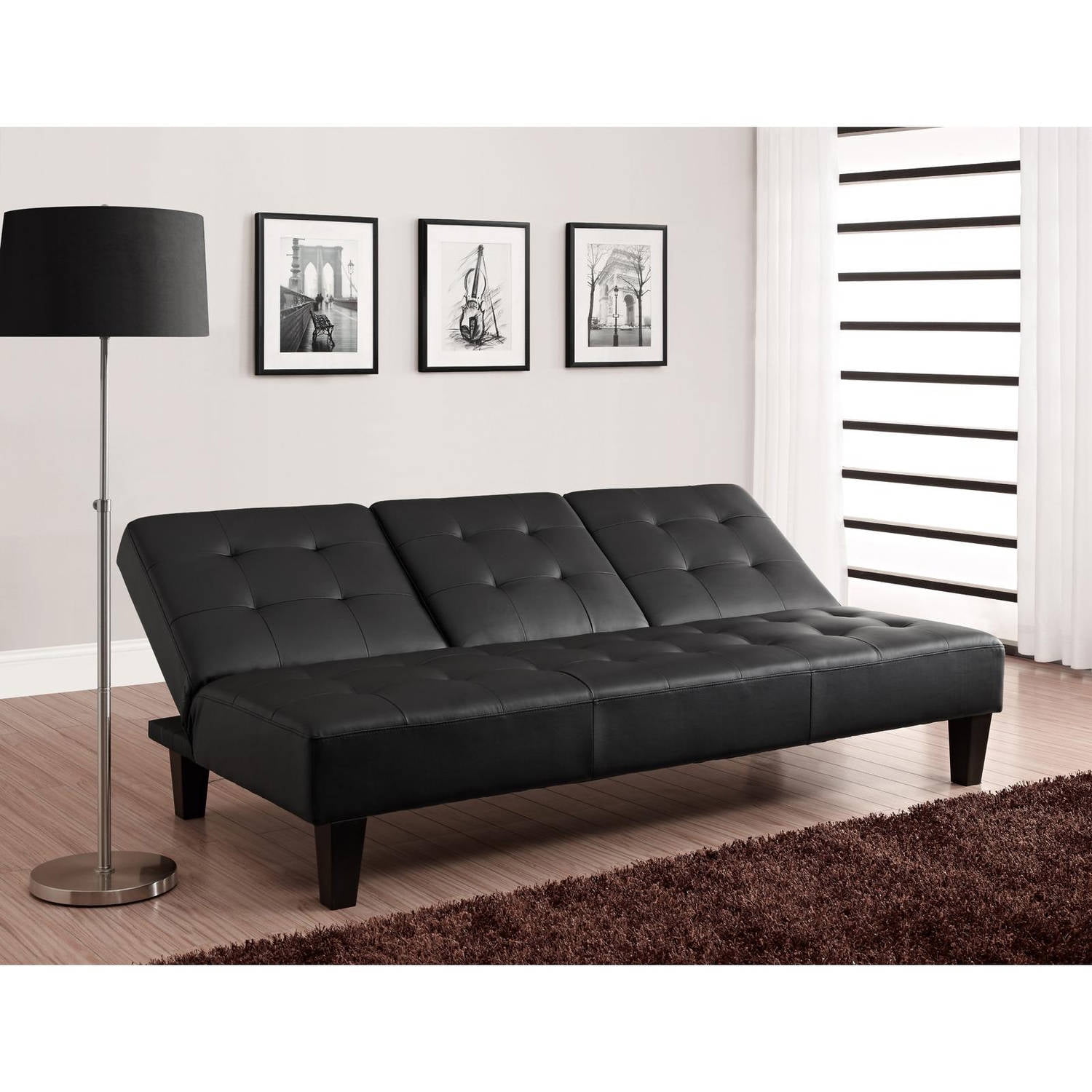 Dhp Julia Entertainment Convertible Futon Multiple Colors Com
