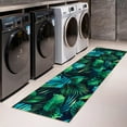 thumbnail image 4 of JML Area Rugs 2'x6' Washable Rugs Modern Carpet for Home Decor Foldable Non-Slip Bedroom Rugs Entryway Hallway Runner Rug, Green Leaves, 4 of 5