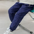 thumbnail image 7 of SonxaHe Little Boys Snow Pants Thick Winter Warm Jogger Pants Child Active Snow Wear Pants Blue,Sized 6-7, 7 of 7