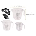 thumbnail image 2 of NICEXMAS 20Pcs Liquid Measuring Cups Set for Home Use with Clear Scale and Tip Mouth Black, 2 of 7