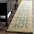 thumbnail image 3 of SAFAVIEH Antiquity Lagrange Oriental Wool Runner Rug, Teal Blue/Taupe, 2'3" x 8', 3 of 9