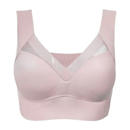

Seamless Bras for Women Sleep Leisure Sports Yoga Bra Padded Wireless Thin Soft Comfy Pullover Tops Plus Size