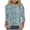 Light Blue, variant on wdsxpo Shirts for Womens 3/4 Sleeve Casual Crewneck Shirts Printed Basic T-Shirts Dressy Tunic Business Work Shirts Fall Fashion Tops