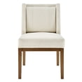 thumbnail image 3 of NPD Furniture Ethan 19" Fabric and Plywood Dining Side Chair in Cream, 3 of 11