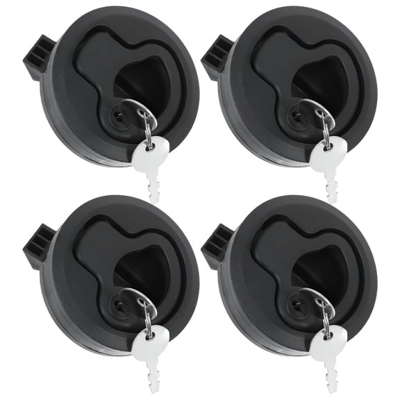 LADYGYM 4pcs Round Slam Latches Boat Hatch Marine Locking Flush Pull Hatch Latches