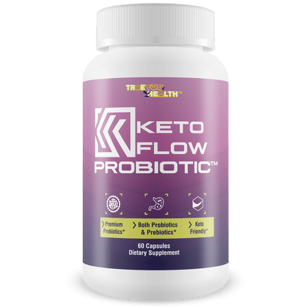 KETO FLOW PROBIOTIC - Premium Probiotics & Prebiotics - Keto Friendly Probiotic Formula - 40 Billion CFU - Promote Healthy Gut Biome - Immune Support & Digestive Support - Aid Energy, Bloating Relief