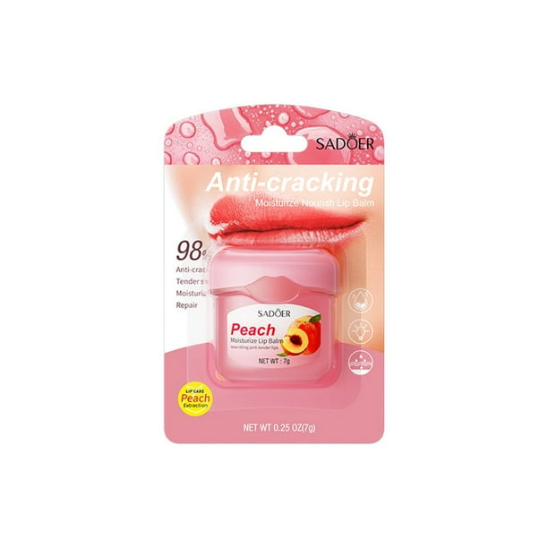 Bálsamo Labial De Miel SADOER Natural Hidratante Anti-Grietas Aceite Aguacate Melocotones Jelly Lipbalm Lápiz Base Mujeres Cosmética 3 Estilos Más Alto Gao Jinjia unisex