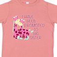 thumbnail image 4 of Inktastic I Have Been Promoted to Big Sister Pink Girls Toddler T-Shirt, 4 of 5