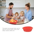 thumbnail image 3 of IBASETOY Fruit Basket Red Plastic Serving Tray for Home and Hotel Use 1Pc, 3 of 5