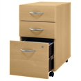 thumbnail image 2 of Bowery Hill 3 Drawer Mobile Pedestal in Light Oak, 2 of 2