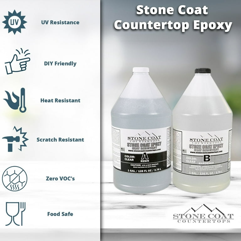 Buy Stone Coat Countertops 4 Gallon Epoxy Resin Kit DIY Countertop Epoxy  for Kitchens, Bathrooms, and Woodworking Heat-resistant Epoxy Online in  India 