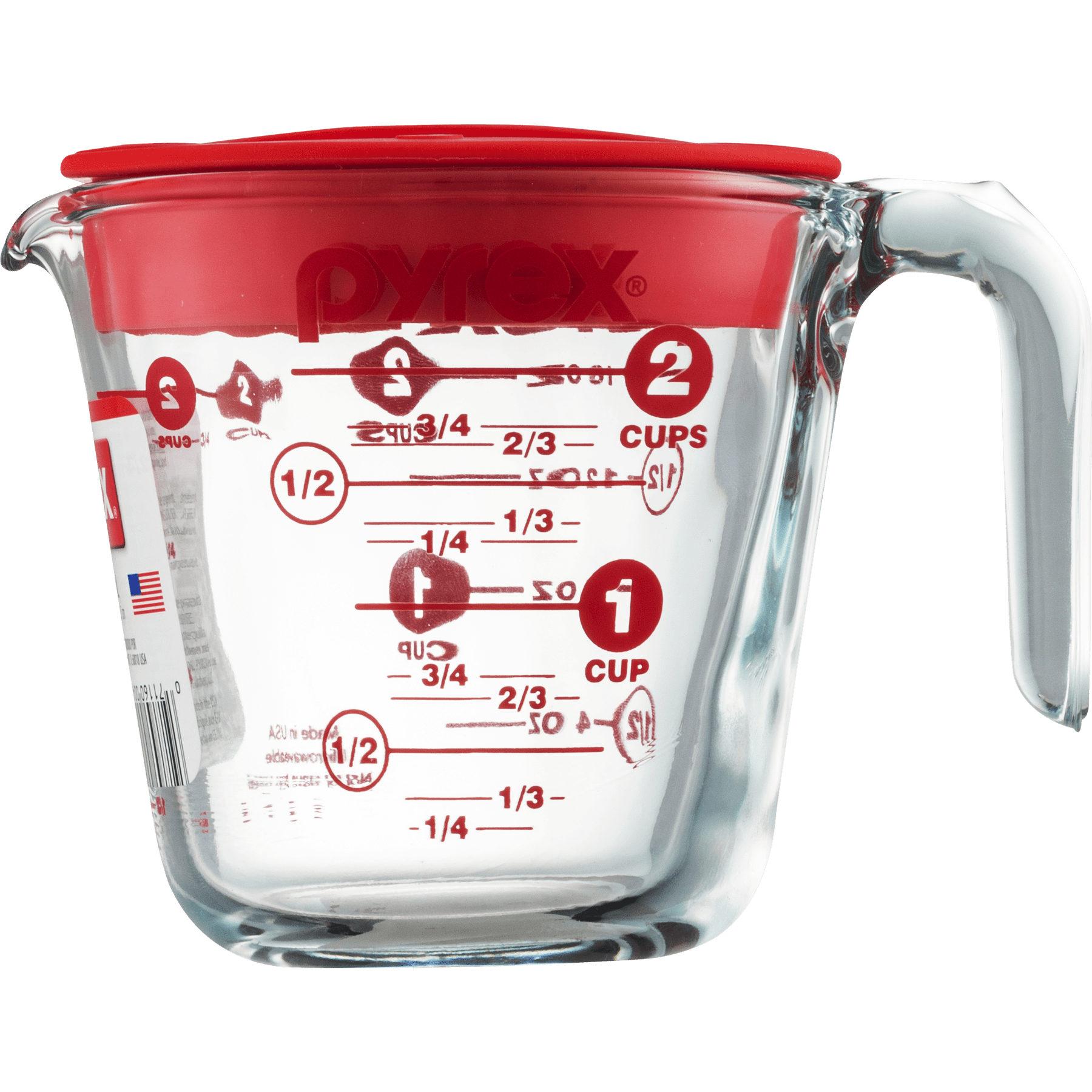 2 Cup Pyrex Measuring Cup J Handle with Red Lettering - collectibles - by  owner - sale - craigslist
