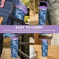 thumbnail image 7 of 30oz Handheld Travel Tumbler with Handle – Double Wall Stainless Steel Insulated Cup, Flip Straw Lid, Leak-Proof & BPA-Free for Hot and Cold Drinks – Durable Coffee & Juice Mug Pink, 7 of 7