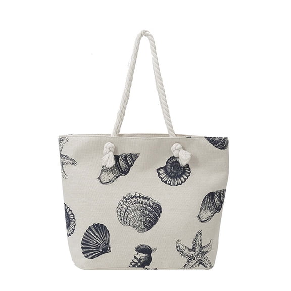 JoyMoreHome Large Beach Shoulder Bags Canvas Tote Water Resistant, for Outdoor Pool Travel and Daily Use