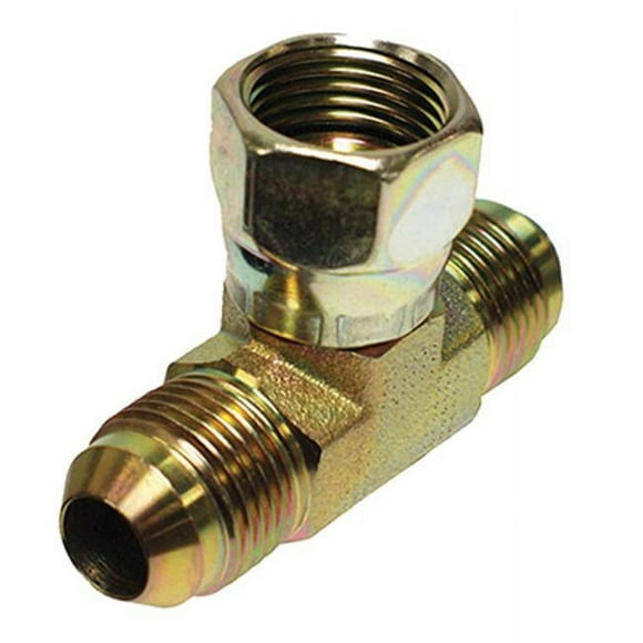 Apache 39036016 0.5 in. Male JIC Swivel T Fitting Hydraulic Adapter