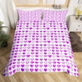 thumbnail image 3 of Yibo Valentines Day Black White Buffalo Duvet Cover - Premium Polyester Duvet Cover with Zipper Closure, 3 Piece Set, Includes 1 Duvet Cover and 2 Pillow Cases, No Comforter, 3 of 7