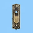 thumbnail image 2 of Renovators Supply Door Back Plate Antique Brass Beaded without Keyhole 7 1/4" H, 2 of 7