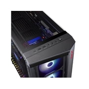 XPG BATTLECRUISER ATX Mid Tower Case | Black | Magnetic front panel and dust filler | 4MM Tempered Glass PC Case | Preinstalled 4x 120mm ARGB Fans