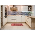 thumbnail image 6 of Ahgly Company Machine Washable Indoor Rectangle Transitional Red Area Rugs, 2' x 4', 6 of 7