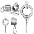 thumbnail image 3 of 2Pcs Aluminum Alloy Flagpole Ring with Carabiner Hook Rotating Flag Mounting Kit, 3 of 11
