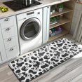 thumbnail image 3 of Black White Cow Pattern Kitchen Rug Mat,Kitchen Runner Rugs Non Skid Washable,Decorative Kitchen Floor Mats for Kitchen,Sink,Laundry,17"x47.2", 3 of 7