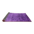 thumbnail image 2 of Ahgly Company Indoor Round Oriental Purple Industrial Area Rugs, 7' Round, 2 of 4