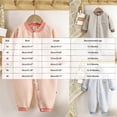 thumbnail image 3 of 18-24 Months Newborn Baby Boys And Girls Bodysuits Cute Print Long Sleeved Warm Bodysuits, 3 of 4
