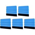 thumbnail image 1 of HARFINGTON 5pcs Vinyl Squeegee, Felt Edge Wrap Decal Squeegee Tool, 4-Inch Car Vinyl Film Scraper for Car Wrap, Sign Making, Window, Blue, Rectangle, 1 of 7