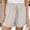 Khaki, variant on USSUMA Athletic Shorts for Women Solid Color Elastic Band Loose And Simple Ribbed Mid Waist Lace-Up Shorts Leisure Loose Flowy Shrots Drawstring Wide Legs Semi Fit Summer Shorts Dark Gray Xl