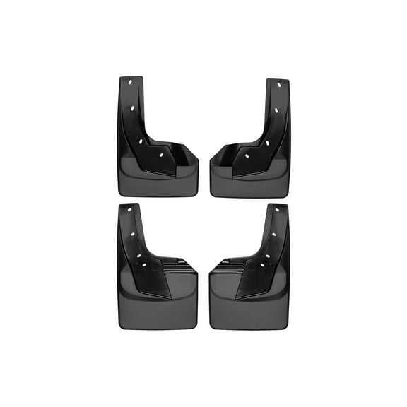 WeatherTech Custom No Drill Splash Guard MudFlaps compatible with Ram Truck 1500, Ram 1500, Front & Rear Set - Black