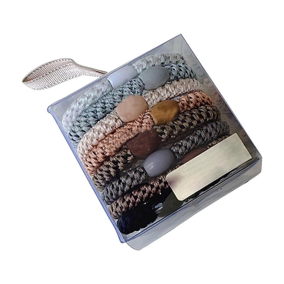 Kcavykas Hair Accessories Braided Elastic Headband High-Elasticity Rubber Non-Slip Wide Adjustable Breathable Grip Band Women Sports Yoga Running Workout