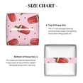 thumbnail image 5 of Yiaed Watermelon Ice Cream Print Tissue Box Cover, PU Leather Decorative Organizer for Tabletop, Bathroom, Car, Office Creative Decorative, 5 of 7
