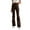 F01-Coffee, variant on FYDUU Women's Corduroy Flare Pants High Waisted Elastic Waist Bell Bottom Trousers Retro Fashion Fall Winter Long Pants Trousers Stylish Pants
