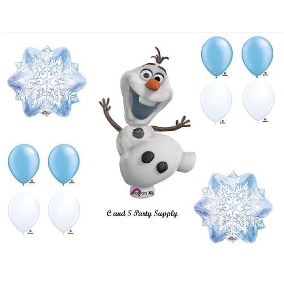 1 X Frozen Olaf Snowflakes Disney Movie BIRTHDAY PARTY Balloons Decorations Supplies