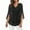 Black, variant on Women's 3/4 Sleeve Dressy Tops Elegant V Neck Blouse Tunic Shirts for Women for Casual Work Evening Party