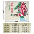 thumbnail image 3 of Kll Fleece Blanket Plush Throw Blanket Merry Christmas 1,Soft Fuzzy Cozy Flannel Blanket For Couch Sofa Bed.(80"X60"), 3 of 9